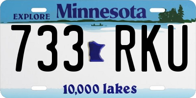 MN license plate 733RKU