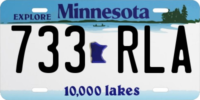MN license plate 733RLA