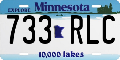 MN license plate 733RLC