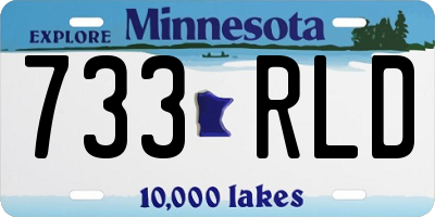 MN license plate 733RLD