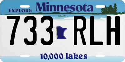 MN license plate 733RLH