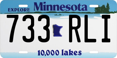 MN license plate 733RLI