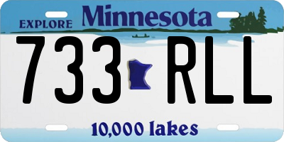 MN license plate 733RLL