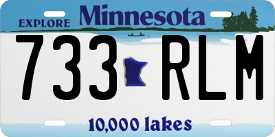 MN license plate 733RLM