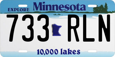 MN license plate 733RLN
