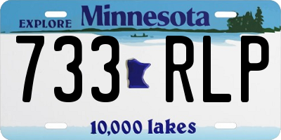 MN license plate 733RLP