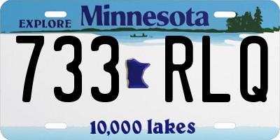 MN license plate 733RLQ