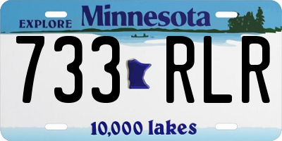 MN license plate 733RLR