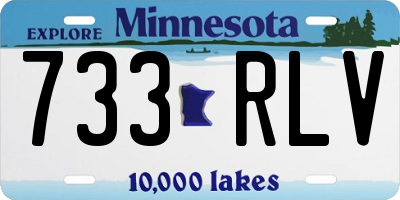 MN license plate 733RLV
