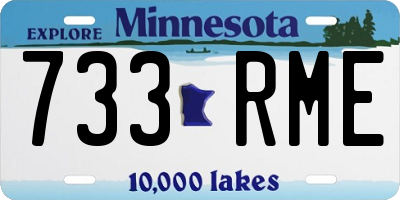 MN license plate 733RME