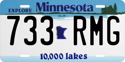 MN license plate 733RMG