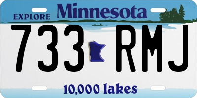 MN license plate 733RMJ