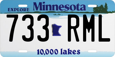 MN license plate 733RML