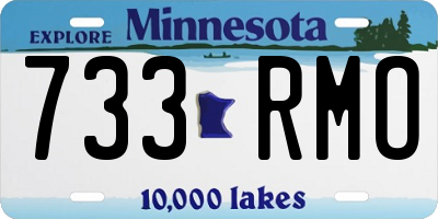 MN license plate 733RMO