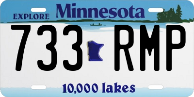 MN license plate 733RMP