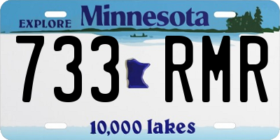 MN license plate 733RMR