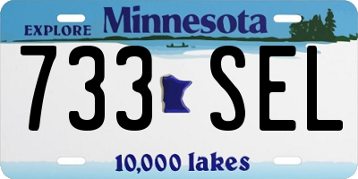MN license plate 733SEL