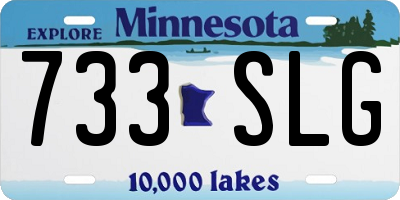 MN license plate 733SLG