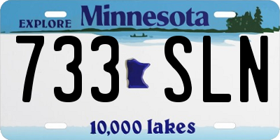 MN license plate 733SLN