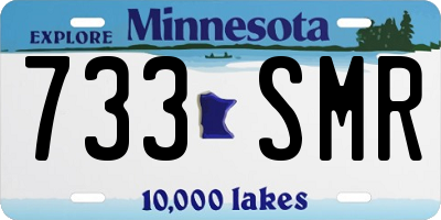 MN license plate 733SMR