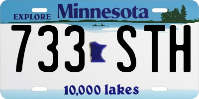 MN license plate 733STH