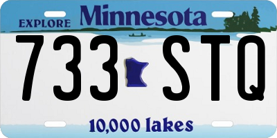 MN license plate 733STQ