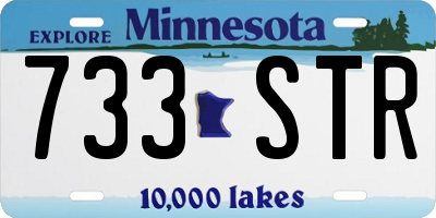 MN license plate 733STR
