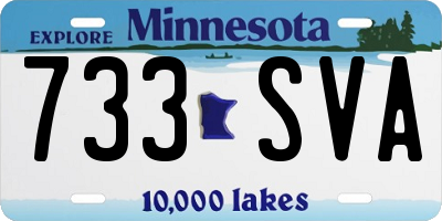 MN license plate 733SVA