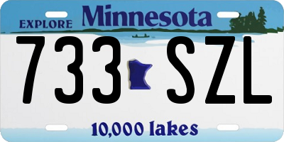 MN license plate 733SZL