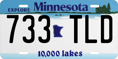 MN license plate 733TLD