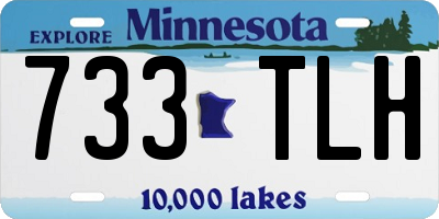 MN license plate 733TLH