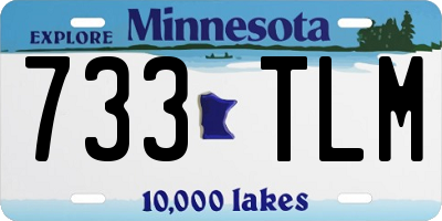 MN license plate 733TLM