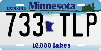 MN license plate 733TLP