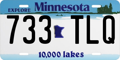 MN license plate 733TLQ