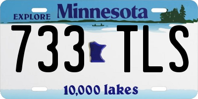 MN license plate 733TLS