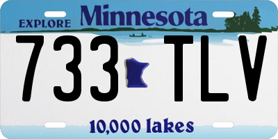 MN license plate 733TLV