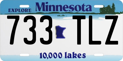 MN license plate 733TLZ