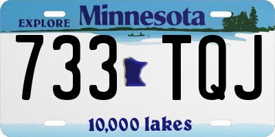 MN license plate 733TQJ