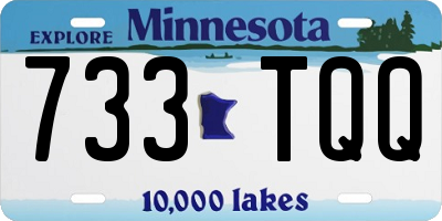 MN license plate 733TQQ