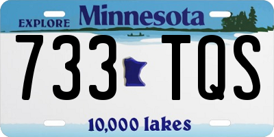 MN license plate 733TQS