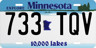 MN license plate 733TQV
