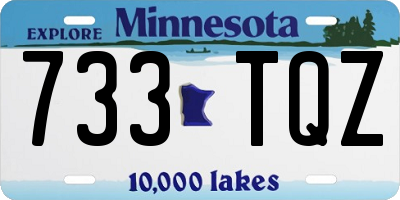 MN license plate 733TQZ