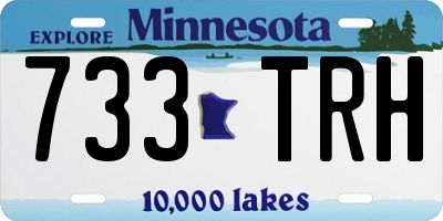 MN license plate 733TRH