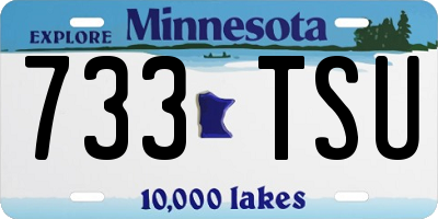 MN license plate 733TSU