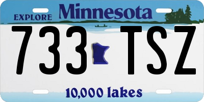 MN license plate 733TSZ