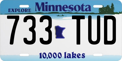 MN license plate 733TUD