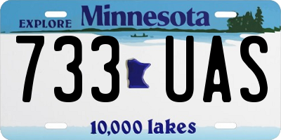 MN license plate 733UAS