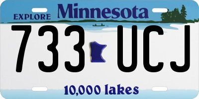 MN license plate 733UCJ