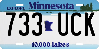 MN license plate 733UCK