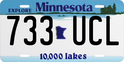 MN license plate 733UCL